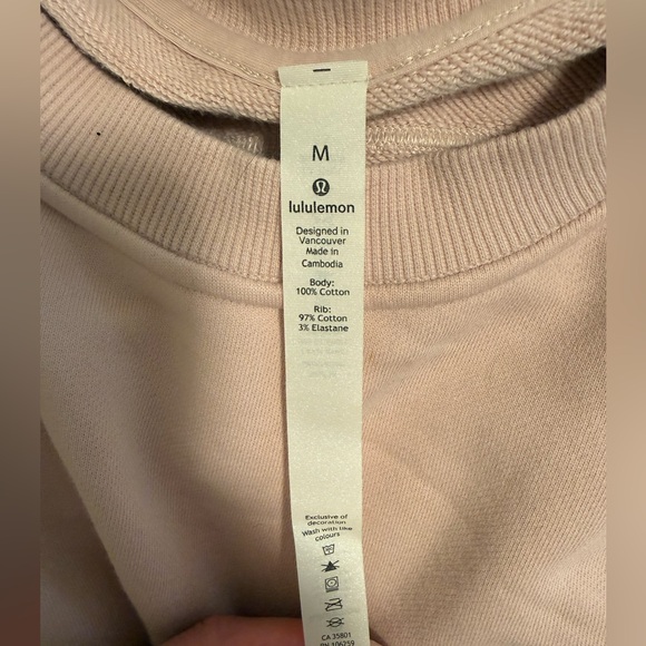 lululemon blush pink crewneck sweatshirt - Picture 2 of 5
